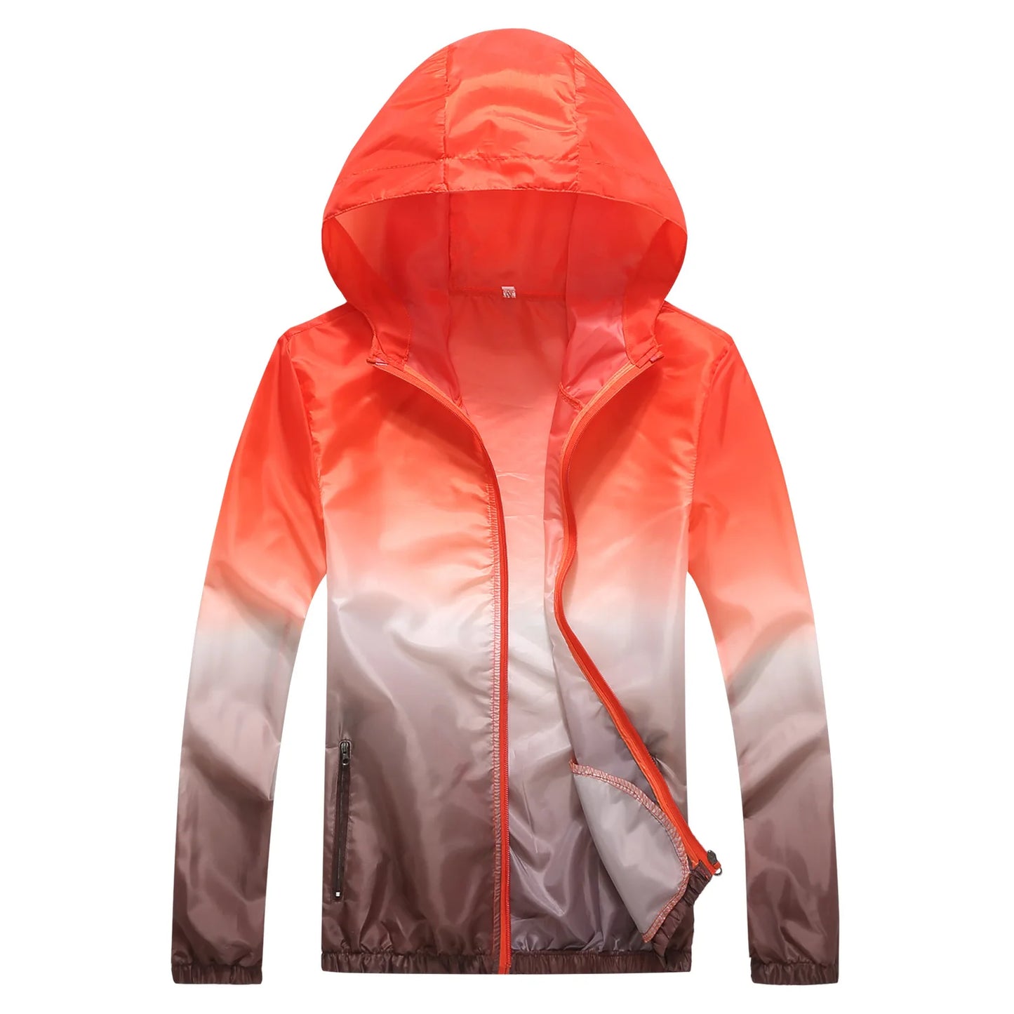 Lightweight Thin, Outdoor Sports Jacket ~ Hooded ~ Polyester Waterproof ~ UV-Resistant Hiking Cycling Jacket