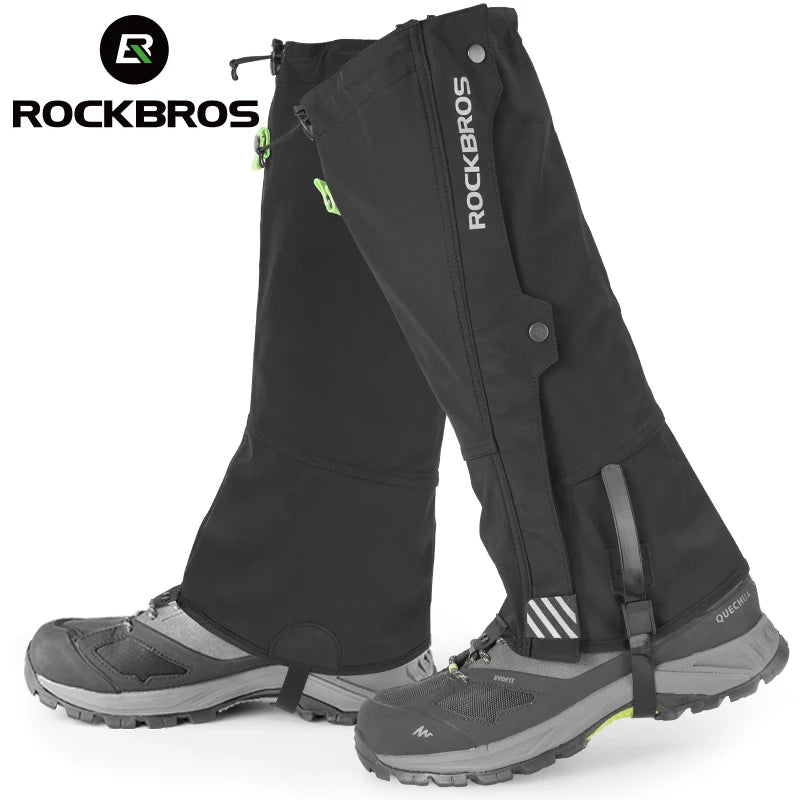 ROCKBROS Waterproof Outdoor Hiking, Walking, Climbing, Hunting ~ Snow Legging Gaiters ~ Ski Gaiters Covers Leg Protection Guard