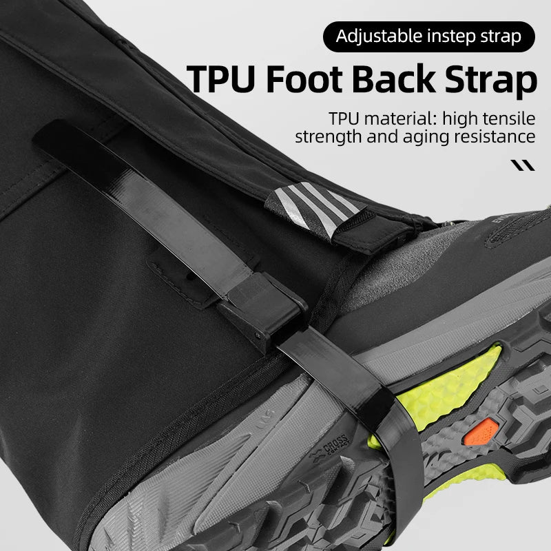 ROCKBROS Waterproof Outdoor Hiking, Walking, Climbing, Hunting ~ Snow Legging Gaiters ~ Ski Gaiters Covers Leg Protection Guard