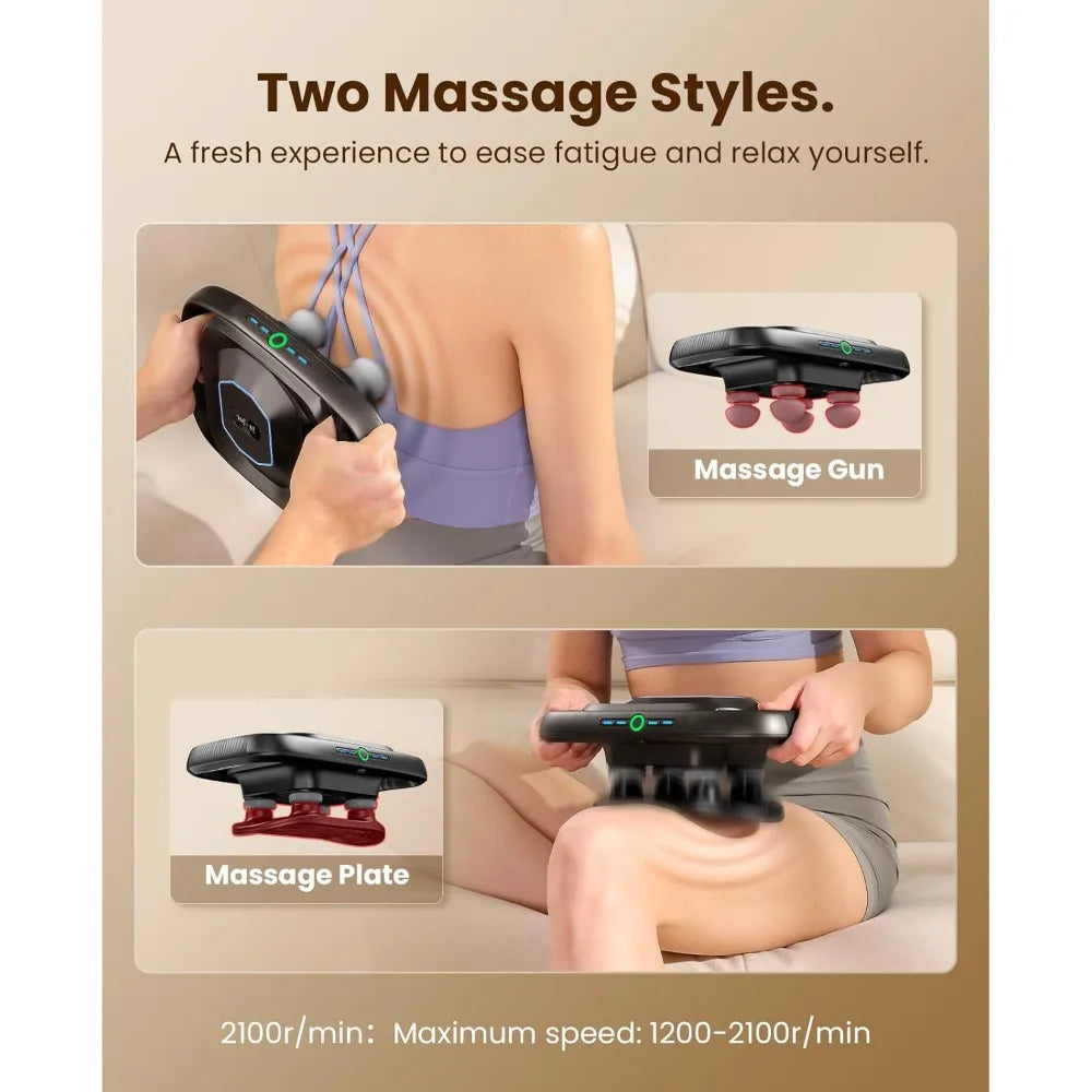 BOB AND BRAD A1 4-Head Deep Tissue Massage Gun - FSA/HSA Eligible | StriveRiseFit.com