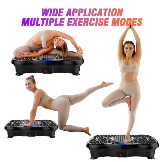 Vibration Plate Exercise Machine ~ Full Body Workout ~ Power Vibration Includes Resistance Bands ~ Fitness Equipment ~ Weight Loss