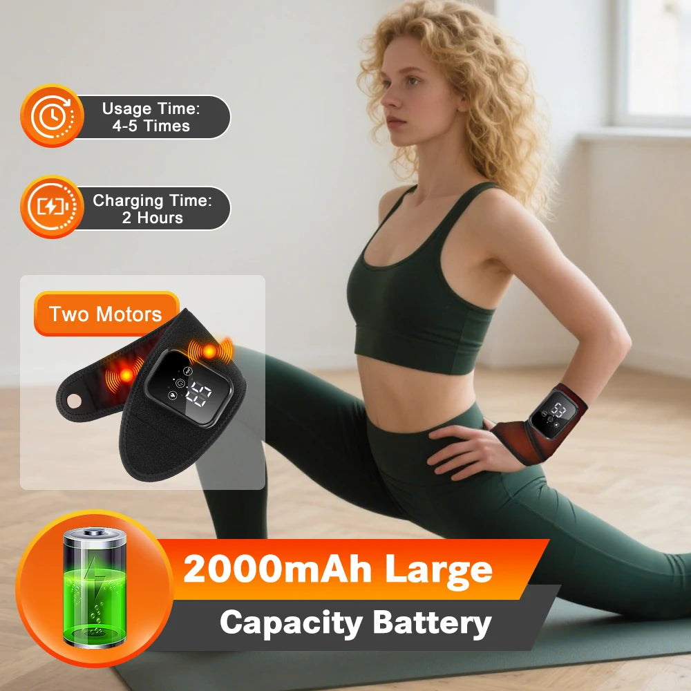Electric Heated Wrist Massager Brace — Vibration & Heat for Carpal Tunnel Relief | StriveRiseFit