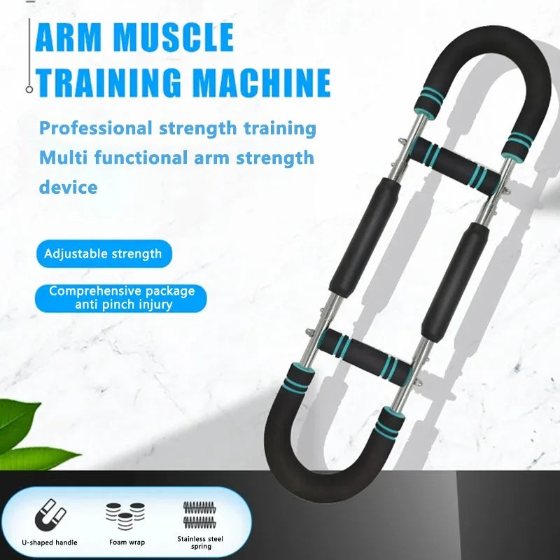 40KG Power Twister Bar U-Shape Arm Chest Trainer Stainless Steel Detachable | StriveRiseFit