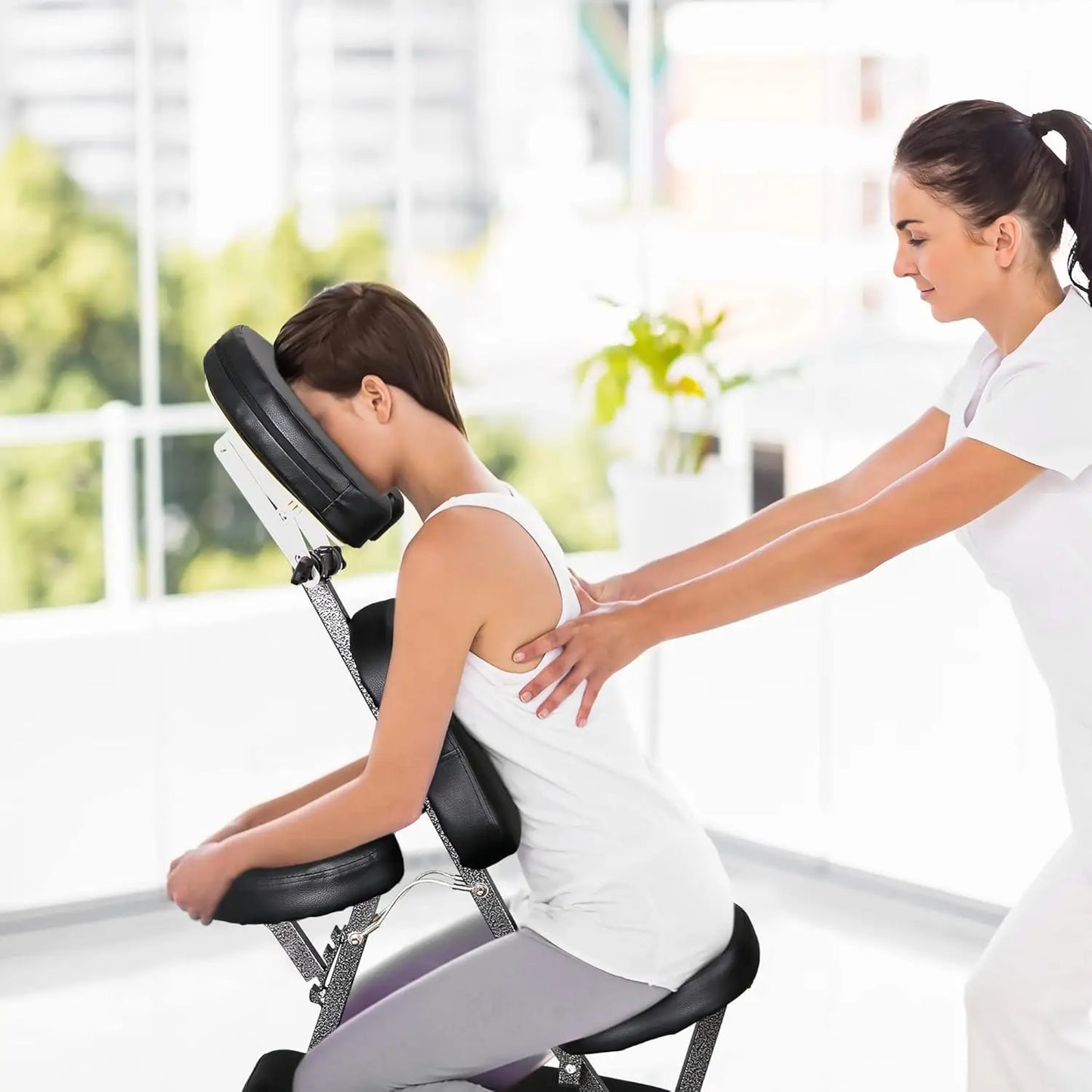 Portable Foldable Massage Chair with Face Cradle — Spa, Salon & Tattoo | StriveRiseFit