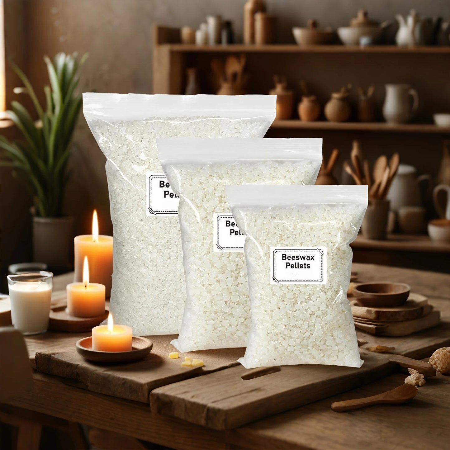 Natural Beeswax for Candle Making & DIY Crafts | 200g, 500g & 1000g | StriveRiseFit