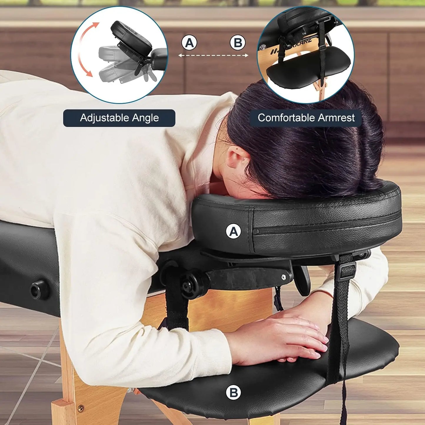 Portable Massage Table Wooden Lash Bed 24" Wide Foldable | StriveRiseFit