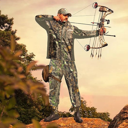 Hunting Jacket & Pants Set - Fleece Lined Water Resistant Camo | StriveRiseFit