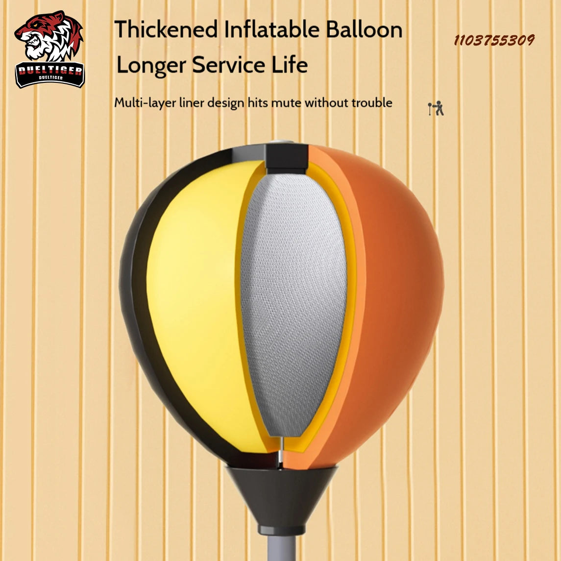 Inflatable Boxing Reflex Bag - Home Training Equipment for Agility & Reaction | Strive Rise Fit