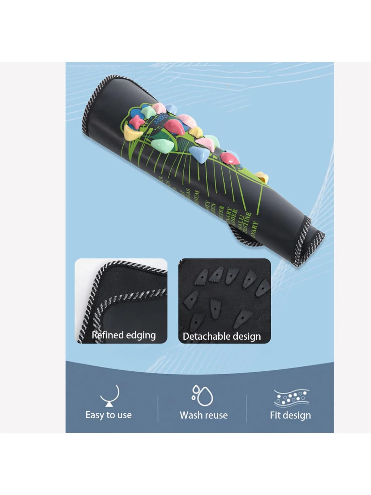 Pebble Acupressure Foot Massage Pad, Reflexology Pressure Plate for Home Use | StriveRiseFit