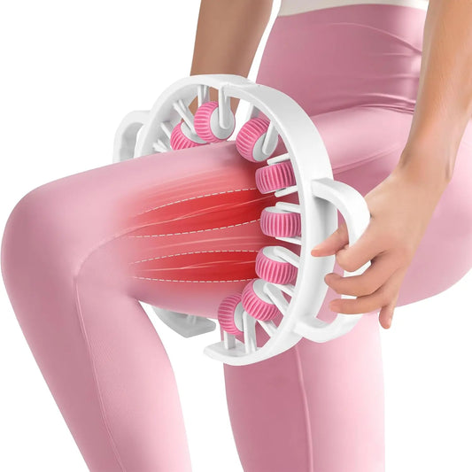 Lymphatic Drainage Massager Roller | Deep Tissue, Anti-Cellulite, Legs, Thighs & Calves