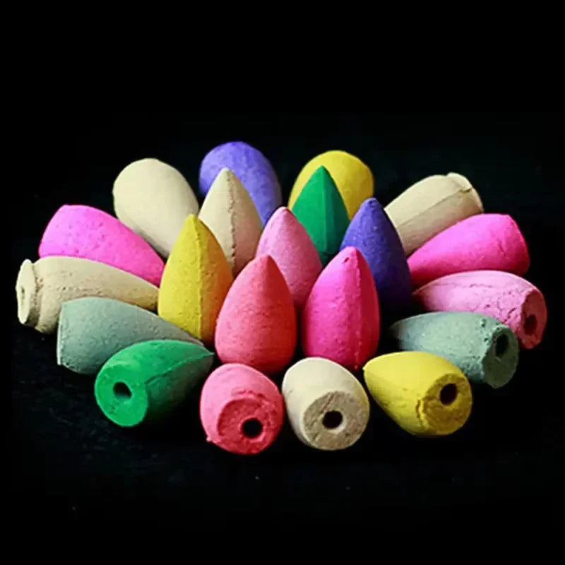 Backflow Incense Cones Mixed Natural Scents for Waterfall Burners | StriveRiseFit