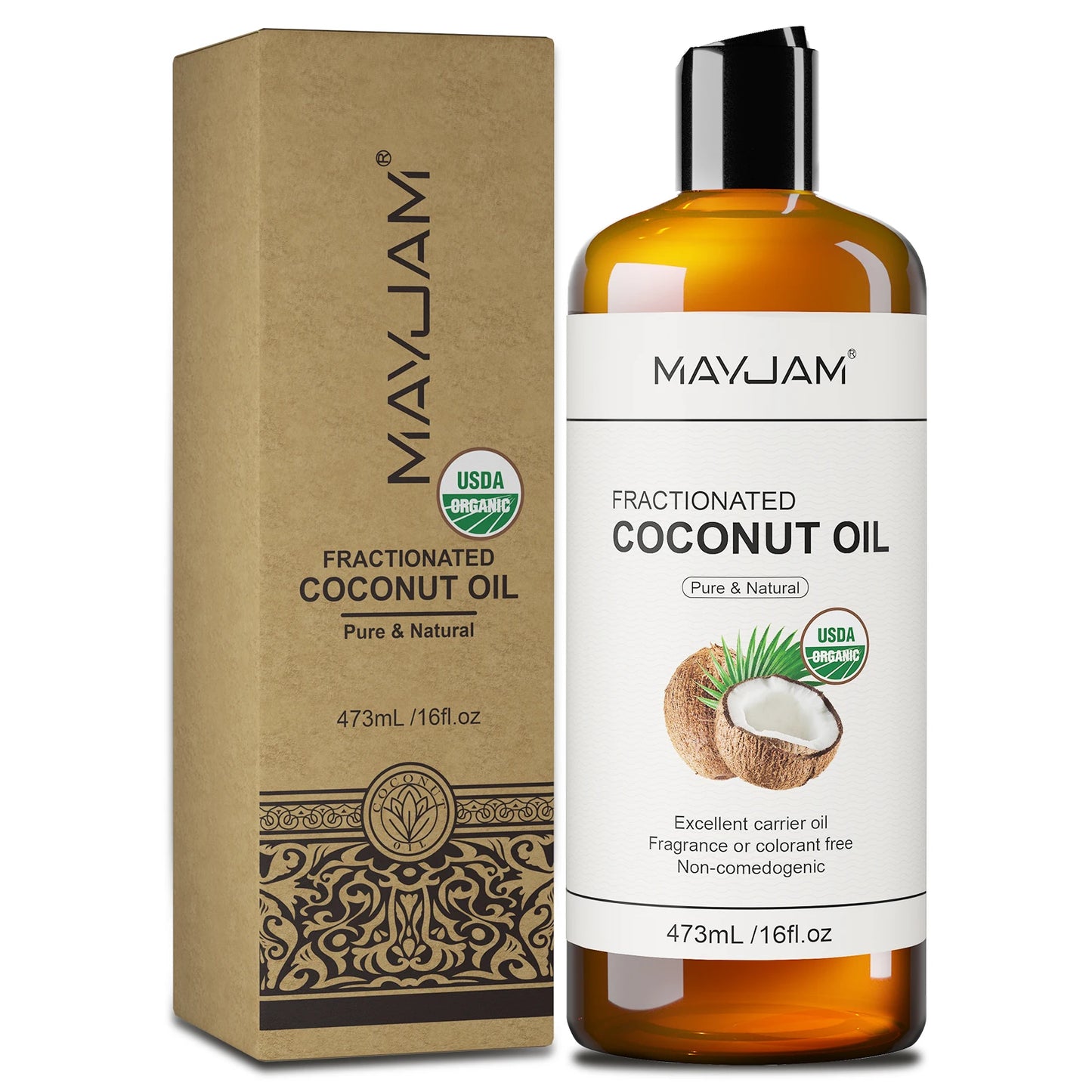 Organic Castor Oil Cold Pressed - Pure Natural Hair & Skin Care Oil