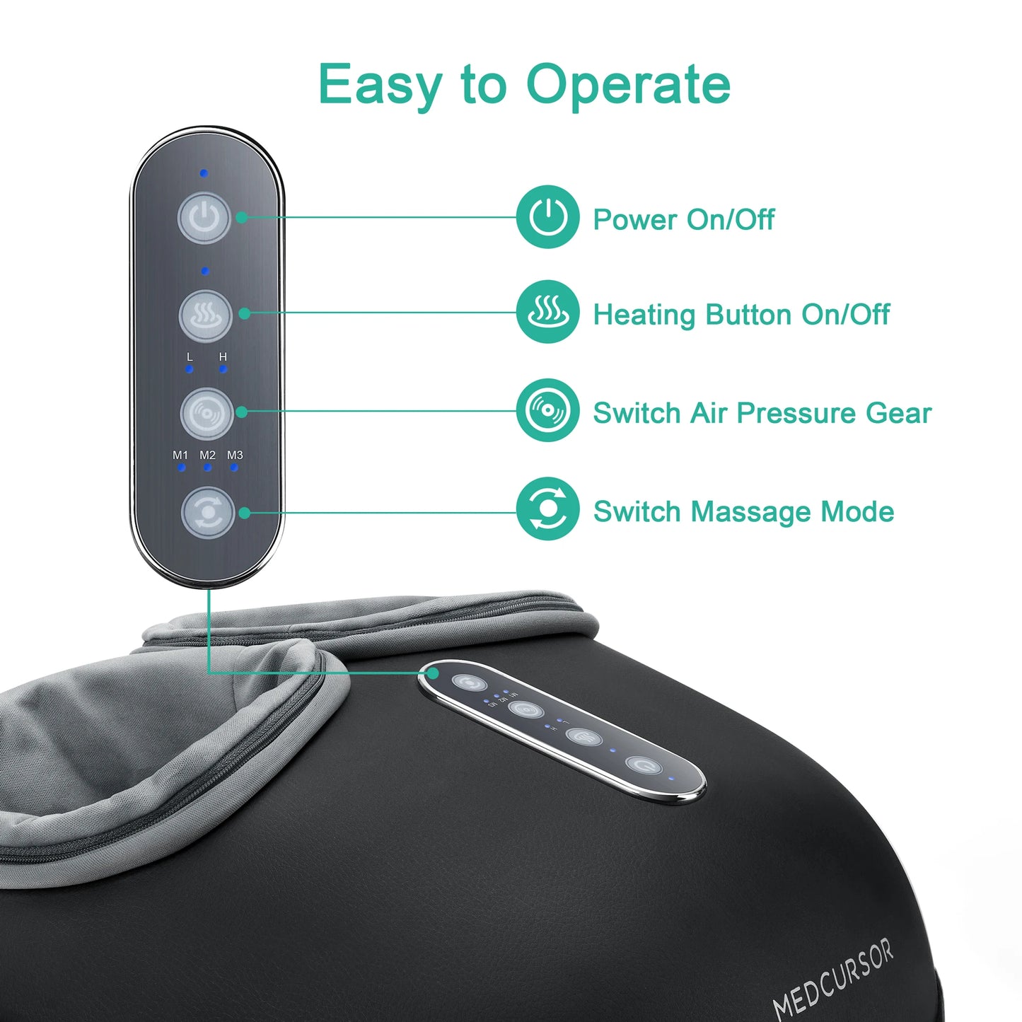 Shiatsu Foot Massager Machine with Heat & Rollers | StriveRiseFit