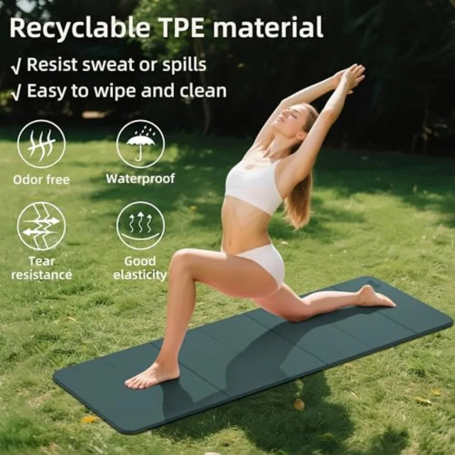 Extra Thick Yoga Mat 1/2" (13mm), Non-Slip, Odorless, 70x24", 9 Colors | StriveRiseFit