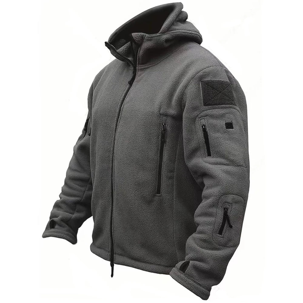 Men's Military Tactical Jacket - Winter Thermal Fleece Hooded Coat | StriveRiseFit