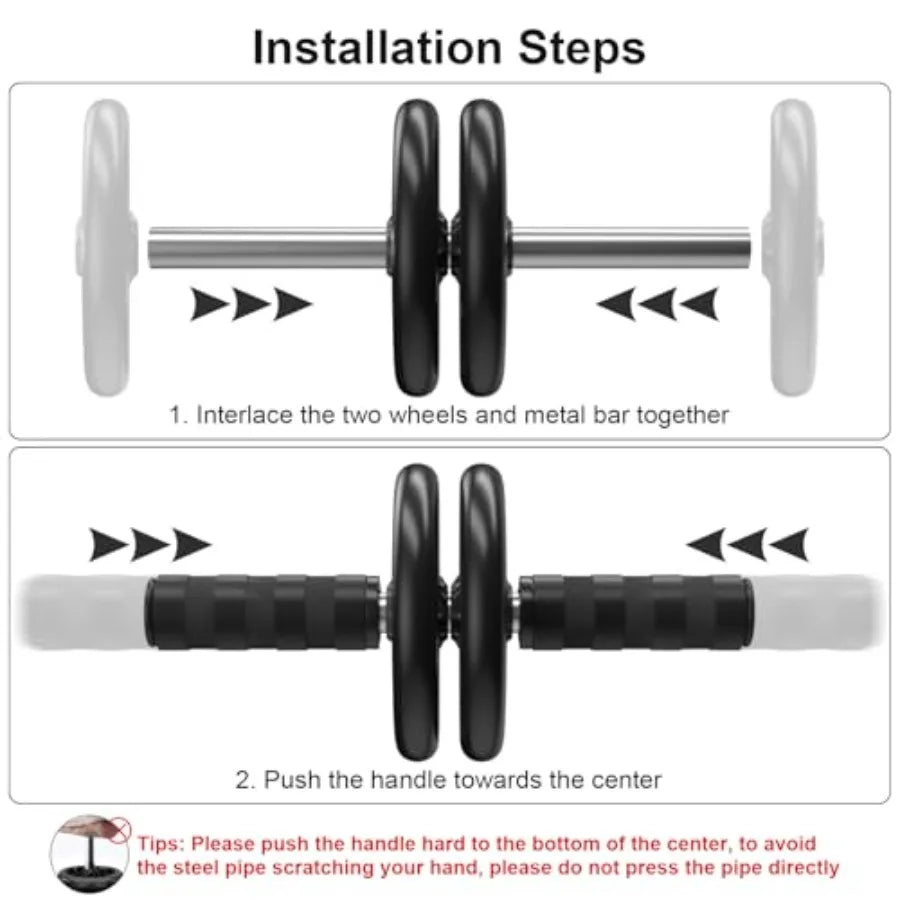 Ab Roller Wheel with Non-Slip Grip for Core Strength Training | StriveRiseFit