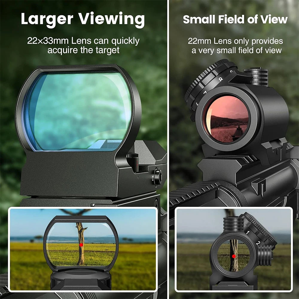 Bestsight SBD Tactical Red/Green Dot Reflex Sight - 11mm & 20mm Rail