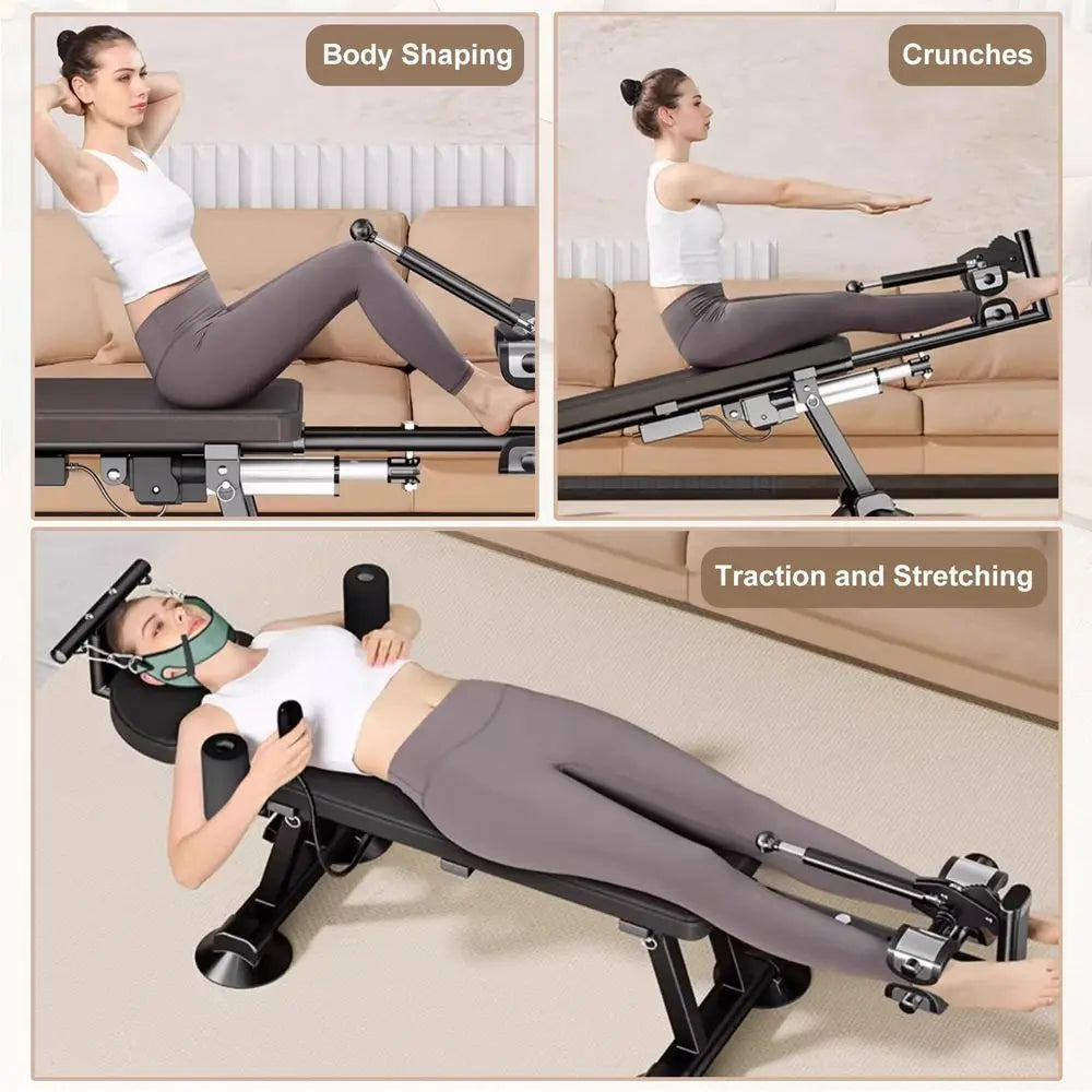 Electric Traction Table — Adjustable Spinal Decompression Bed for Back & Neck Relief | StriveRiseFit