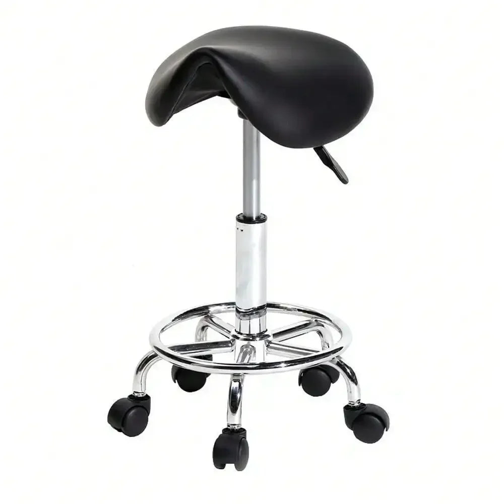 Professional Massage Stool - Hydraulic Rolling Chair for Spa & Tattoo