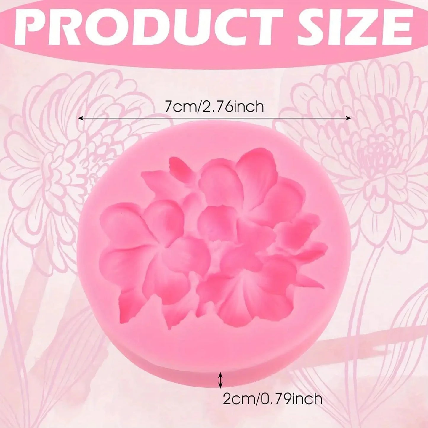3D Rose Silicone Mold for Candles, Soap, Resin & Clay | StriveRiseFit
