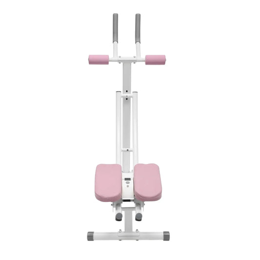 Foldable Ab Trainer Machine 3-Gear 120° Dual Track 330 lb LED Display Home Gym | StriveRiseFit