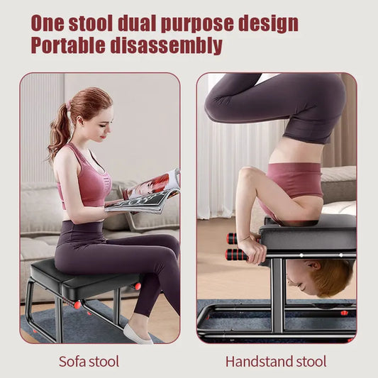 Multifunctional Yoga Inversion Stool Double Armrest Headstand Bench 550 lb | StriveRiseFit