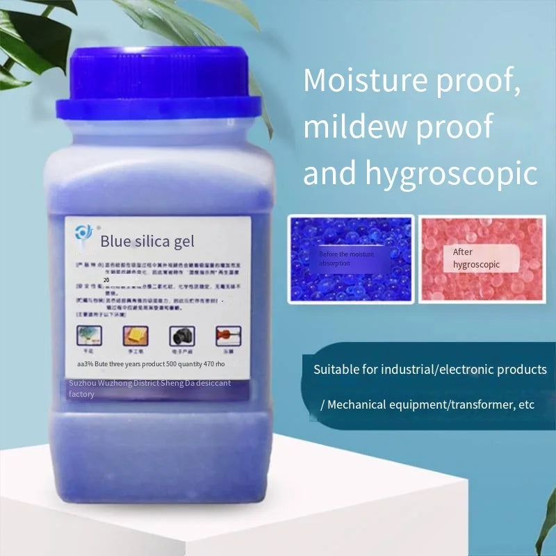 500g Reusable Silica Gel Beads - Waterproof Moisture Absorber Desiccant