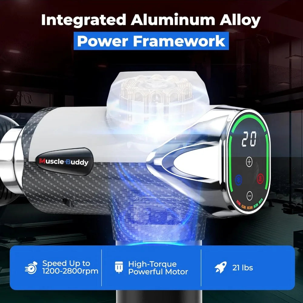 Massage Gun with Hot & Cold Therapy - Percussion Muscle Massager | StriveRiseFit.com
