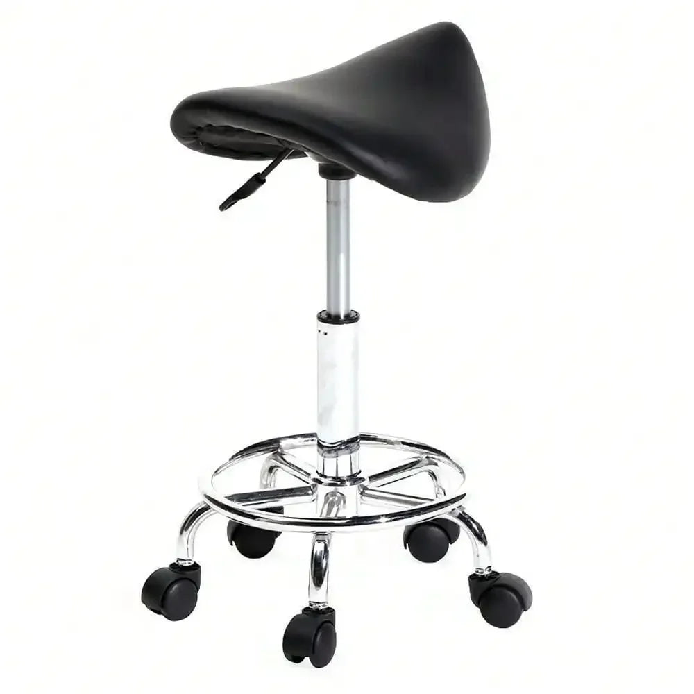 Professional Massage Stool - Hydraulic Rolling Chair for Spa & Tattoo