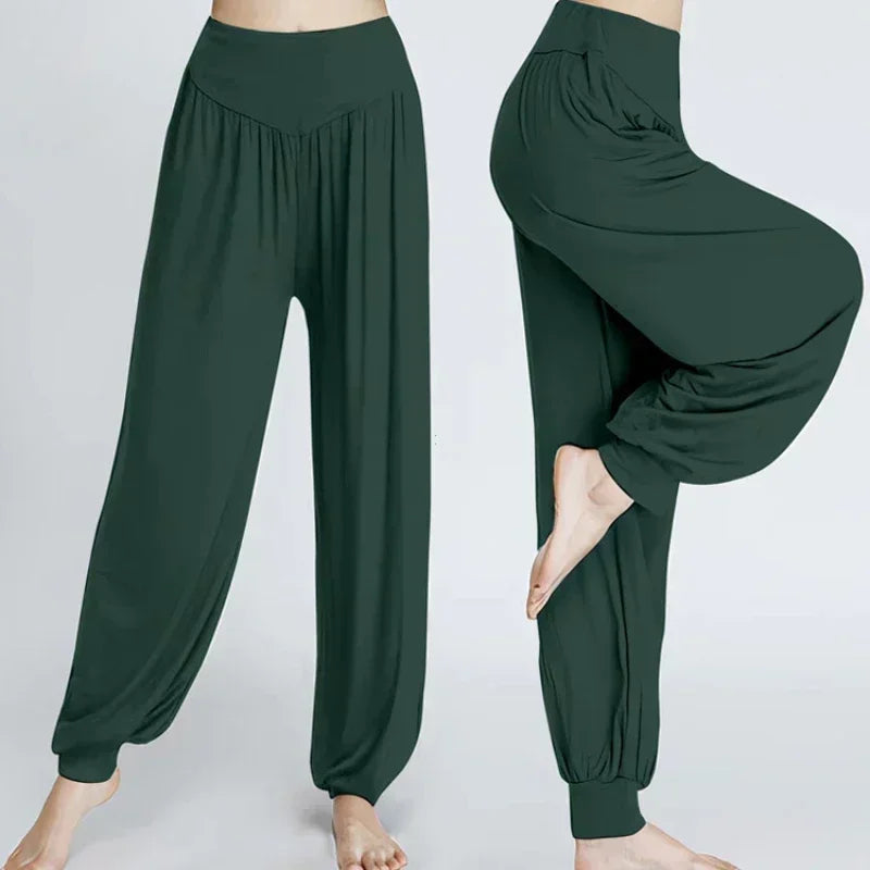 Women's Elastic Loose Casual Cotton Soft ~ Yoga, Sports, Dance, Tai Chi, and more! Relaxing, Comfortable and Breathable