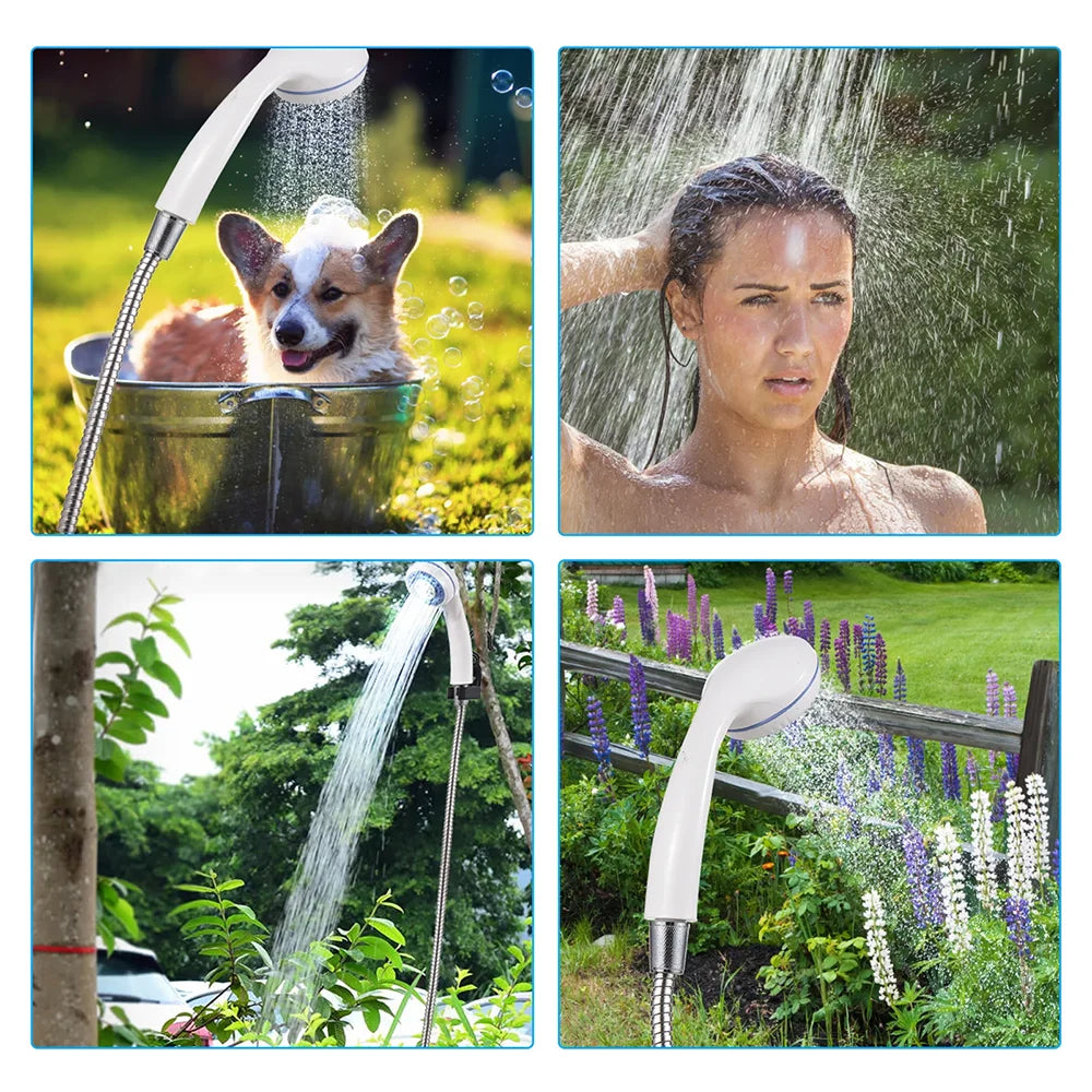 Portable Rechargeable Outdoor Shower Pump | Camping, Travel, Car, Garden & Pet Washing