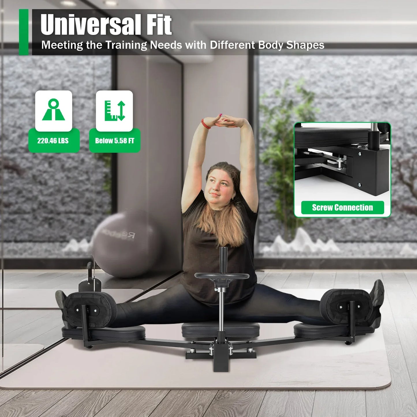 3-Bar Leg Stretcher Heavy Duty Leg Split Machine for Flexibility Training & Leg Press | StriveRiseFit