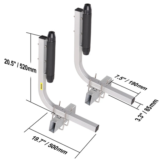 Boat Trailer Guide Poles 2-Pack | Adjustable Galvanized Steel with Rubber Rollers | StriveRiseFit