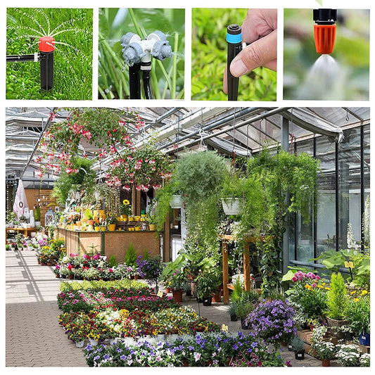 200 FT Drip Irrigation System Kit | Quick-Connect | Saves 80% Water | 2 Sprayer Types | StriveRiseFit