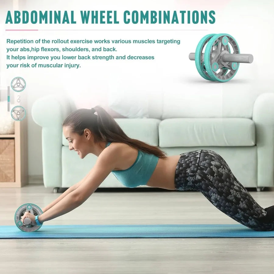 14-in-1 Ab Roller Wheel Core & Abs Training Kit for Home Gym | StriveRiseFit