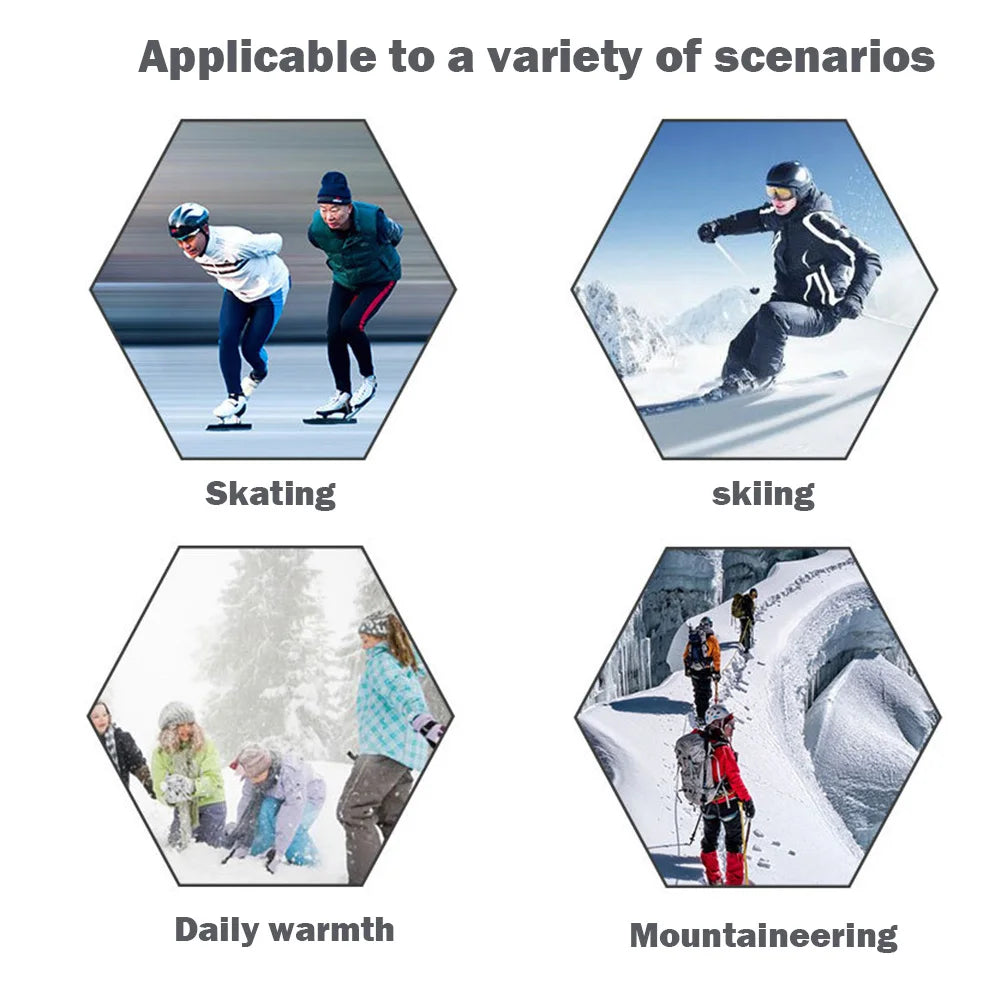 Men Women Kids Knee-high Warm Socks Breathable Ski Socks Outdoor Sports Performance Socks for Skiing Hiking Snowboarding
