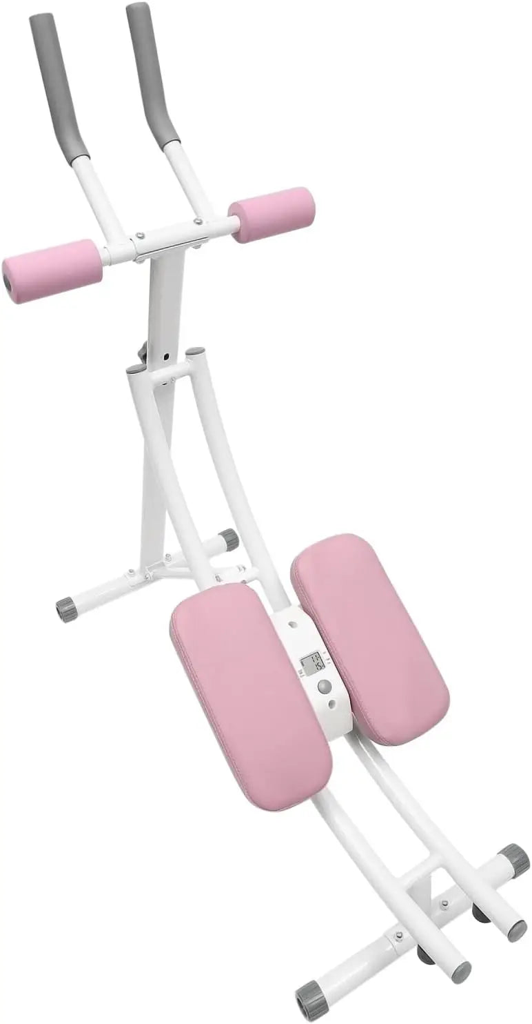 Adjustable Ab Trainer Machine with LED Display | 3-Gear, 330 LBS, Foldable, Full Body Shaping