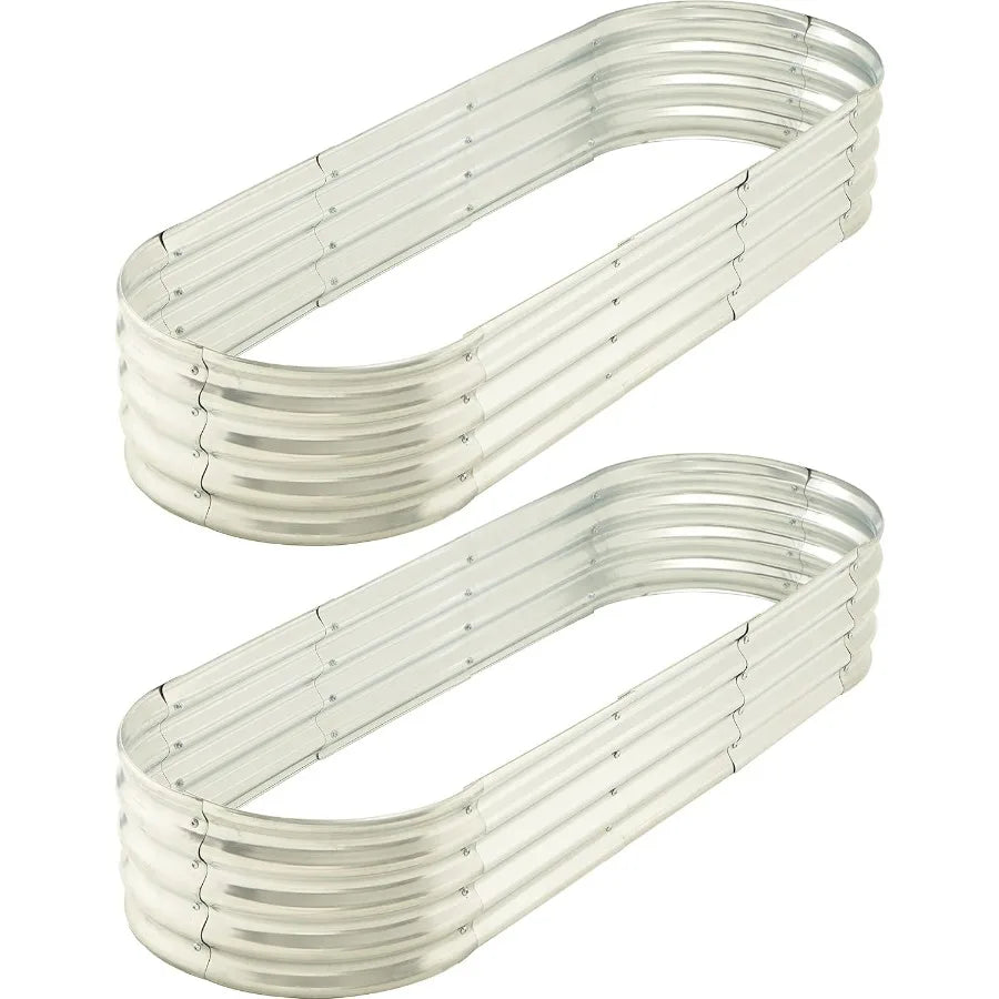 2-Pack Metal Raised Garden Bed — 6 ft × 2 ft Elevated Planter | StriveRiseFit