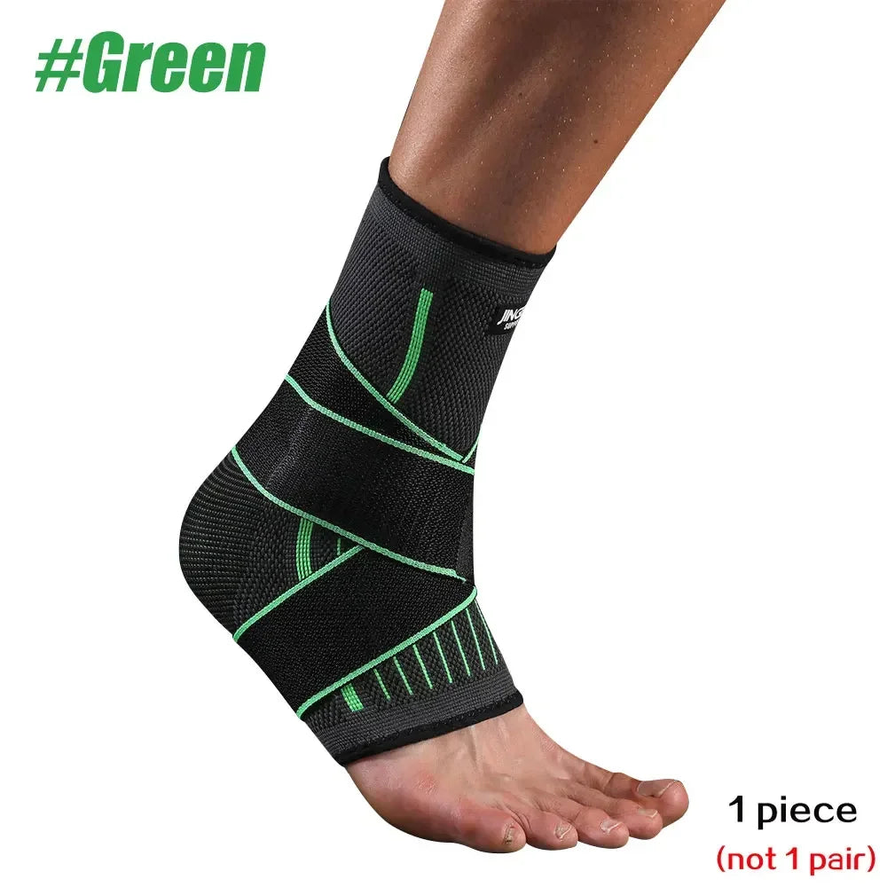 Ankle Brace Compression Sleeve Adjustable Support Strap for Sprain Plantar Fasciitis & Recovery | StriveRiseFit