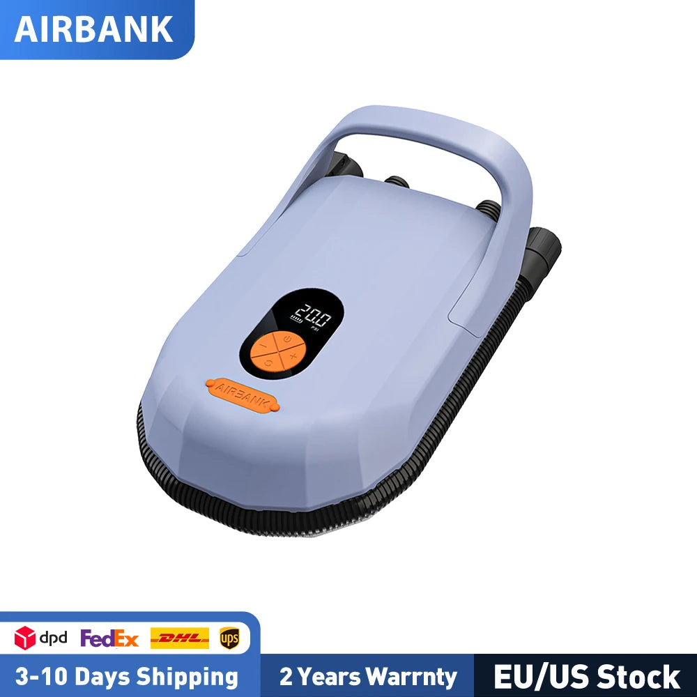 AIRBANK SUP Electric Air Pump D6 Pro — 7800mAh, 20 PSI, Twin Motor | StriveRiseFit