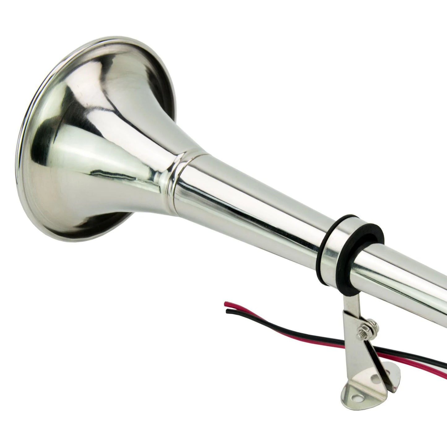12V Electric Marine Trumpet Horn | 120dB, 304 Stainless Steel, 16.1" | StriveRiseFit