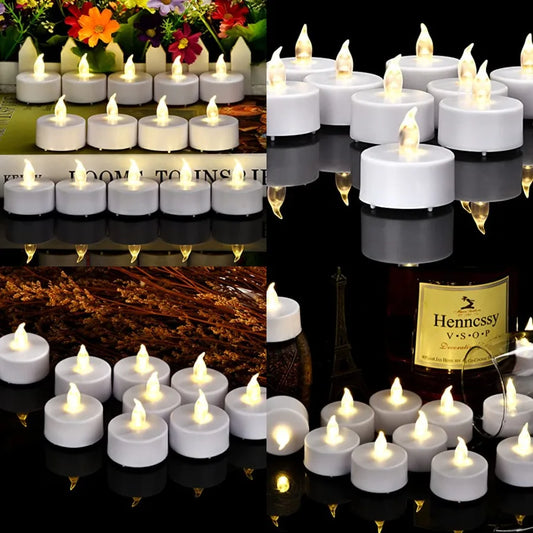 Flameless LED Tea Light Candles Battery Operated 200+ Hours | StriveRiseFit