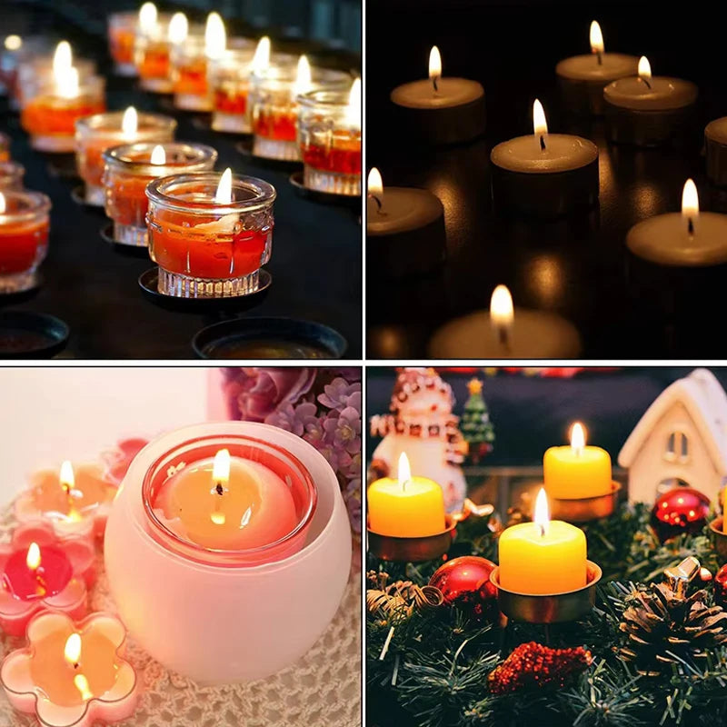 Candle Wick Stickers, 100-Pack Heat-Resistant Double-Sided Adhesive | StriveRiseFit