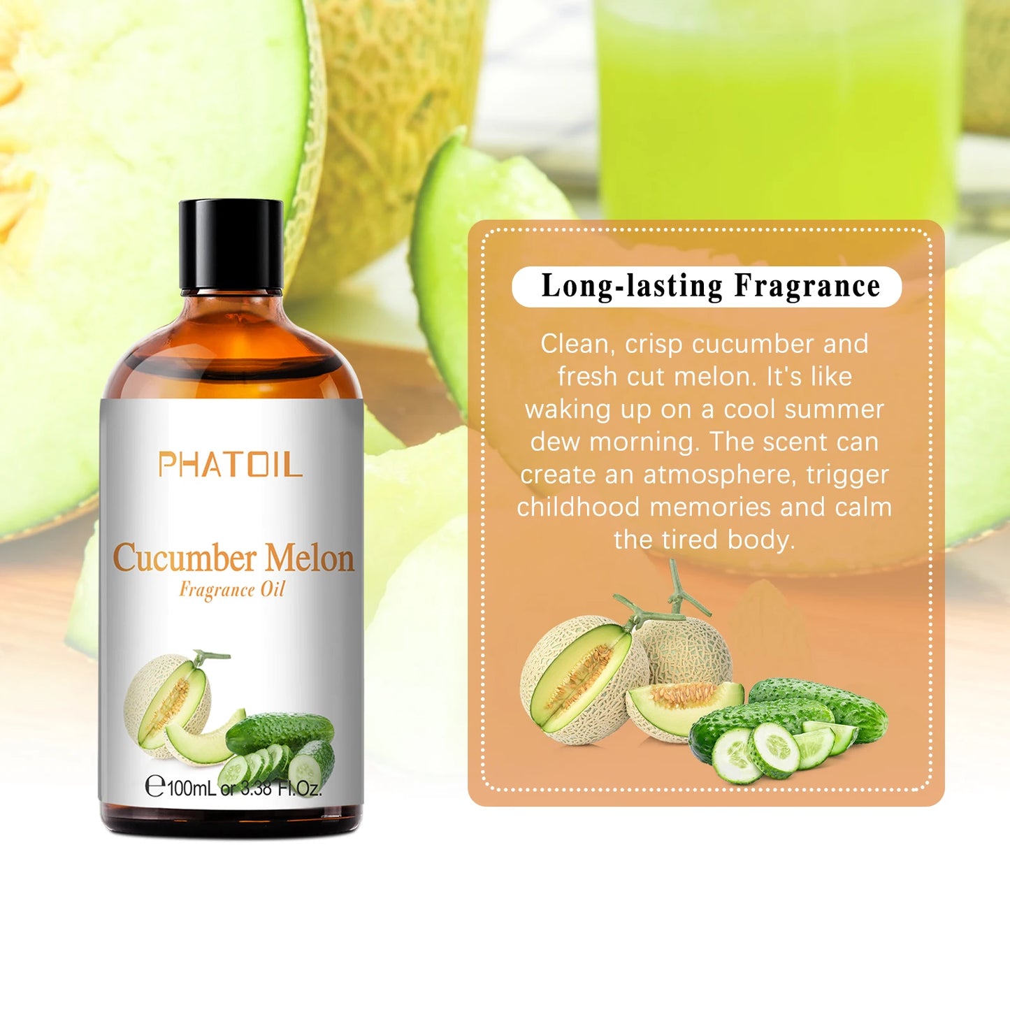 PHATOIL 100ML Fruit Fragrance Oils - Coconut, Vanilla, Apple & More | StriveRiseFit