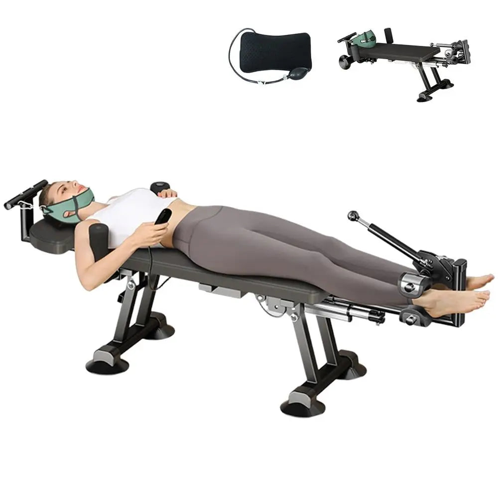 Electric Traction Table — Adjustable Spinal Decompression Bed for Back & Neck Relief | StriveRiseFit
