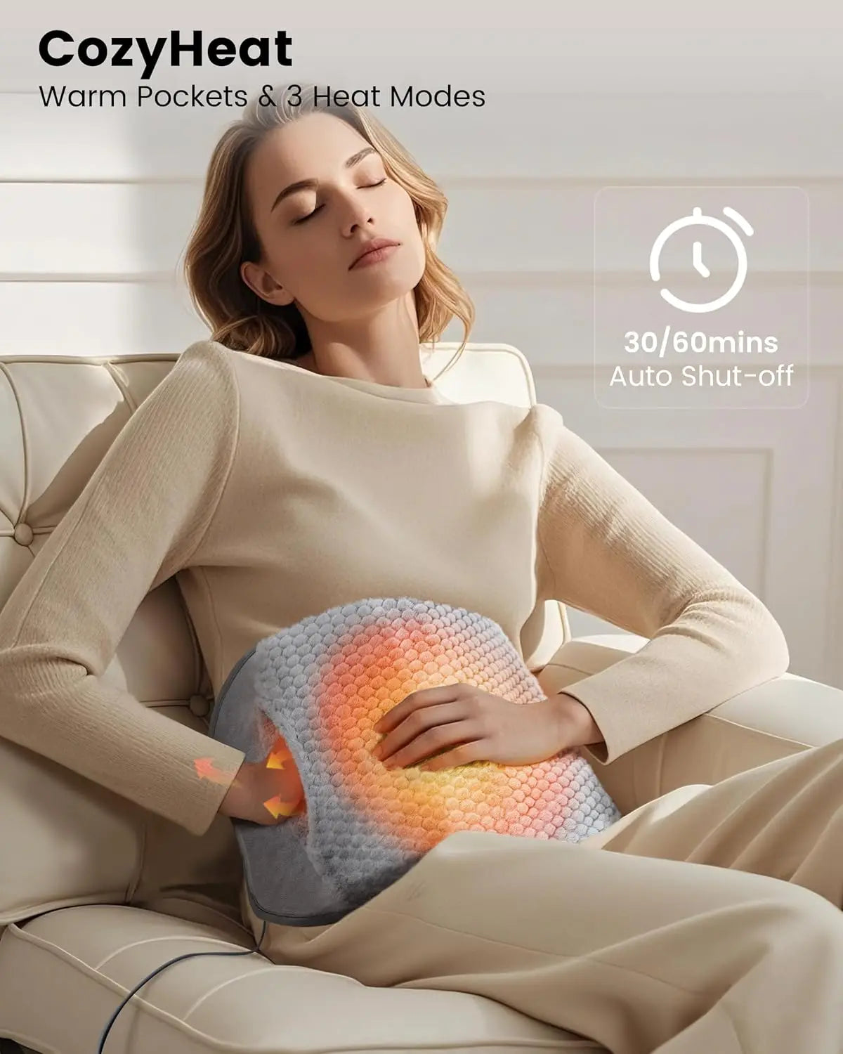 Heated Waist Belt Massager for Back Pain Relief — Extra Large | StriveRiseFit