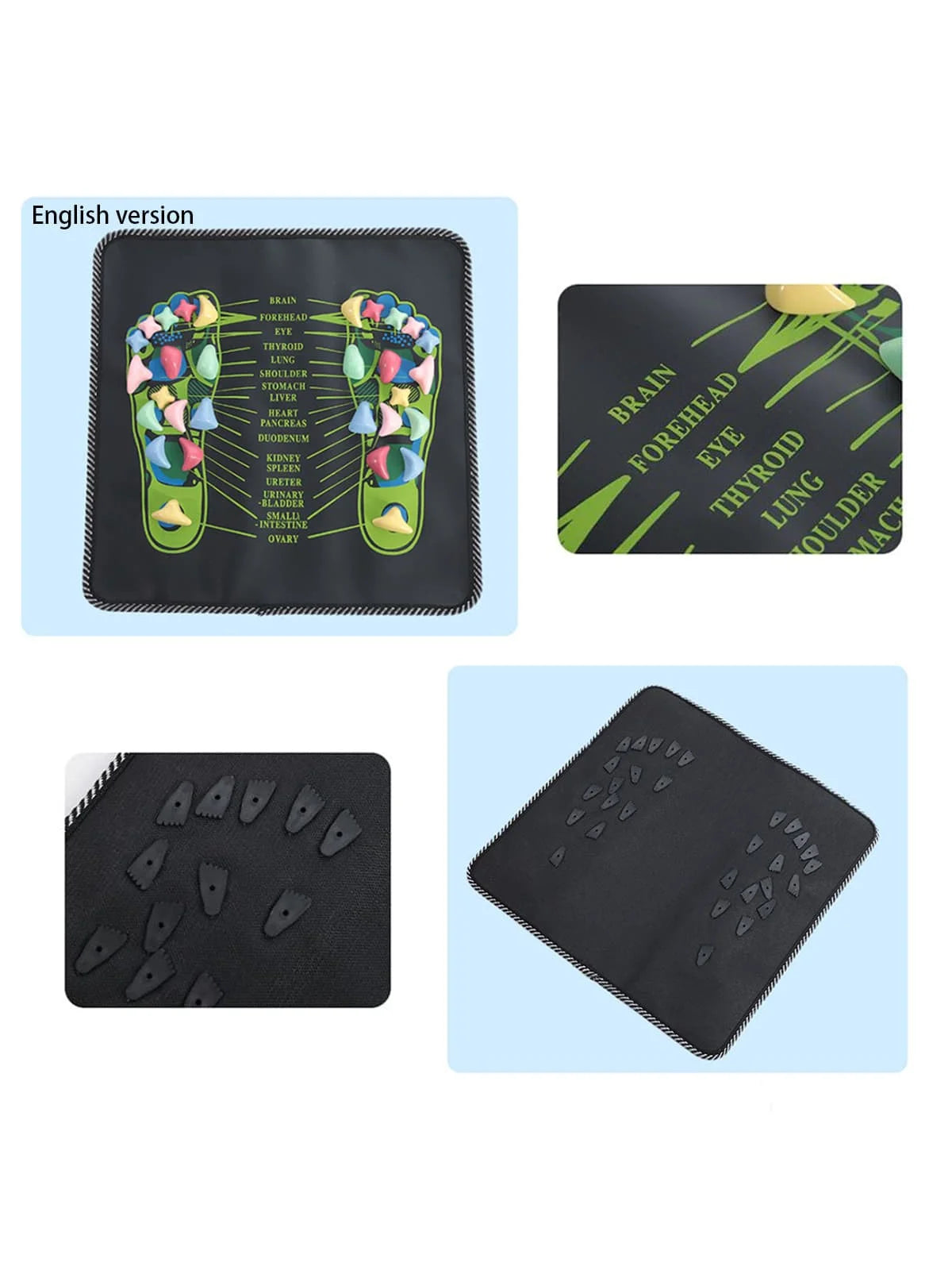 Pebble Acupressure Foot Massage Pad, Reflexology Pressure Plate for Home Use | StriveRiseFit