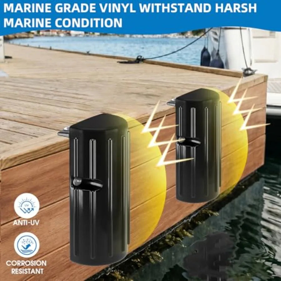 Dock Bumper Fenders 2-Pack | Marine Fender Guard Vertical Edge Protection | StriveRiseFit