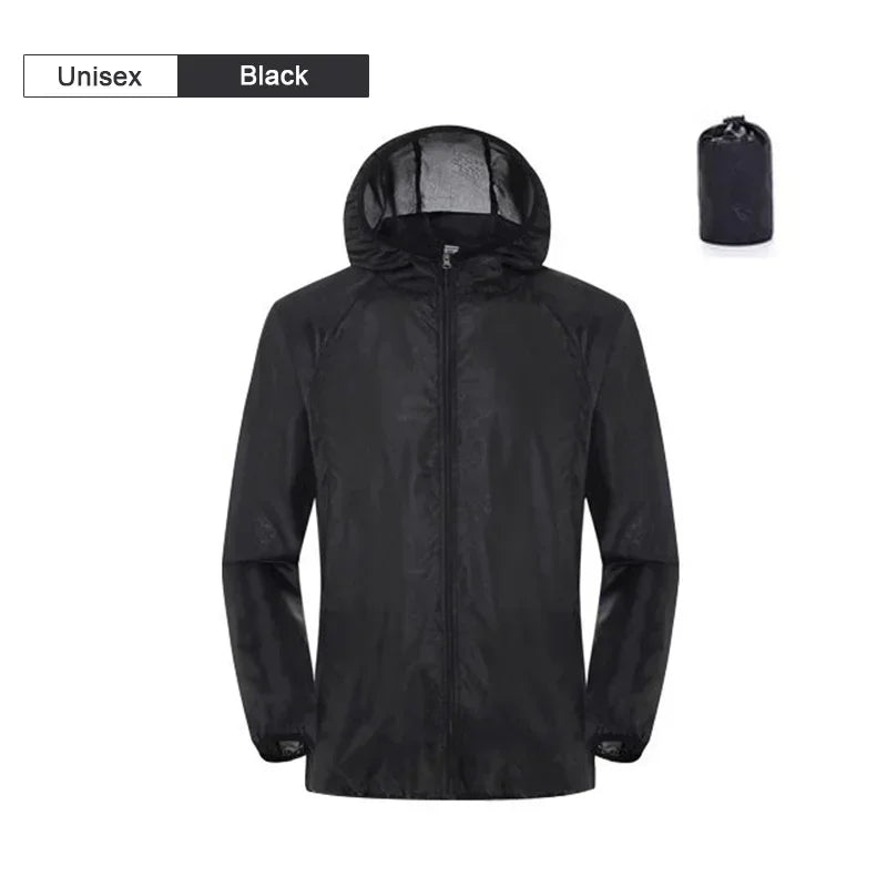 Unisex Hiking Jacket Men Women Waterproof Quick Dry Camping Windbreaker Trekking Outdoor Activity ~ Anti UV Clothes