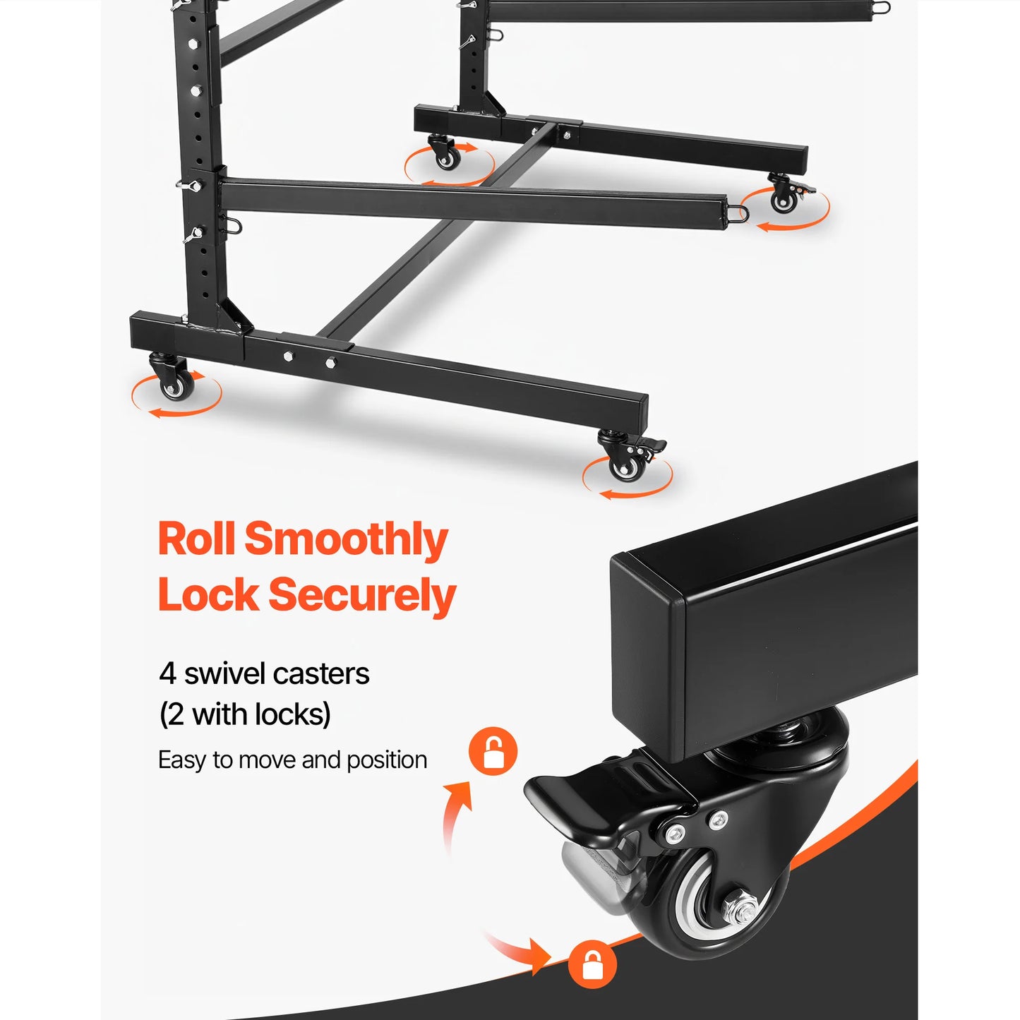 Freestanding Kayak Storage Rack with Lockable Wheels | 2, 3, 4 & 6 Kayaks | StriveRiseFit